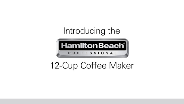 Hamilton Beach Professional Programmable Coffee Maker, 12 Cups, 60