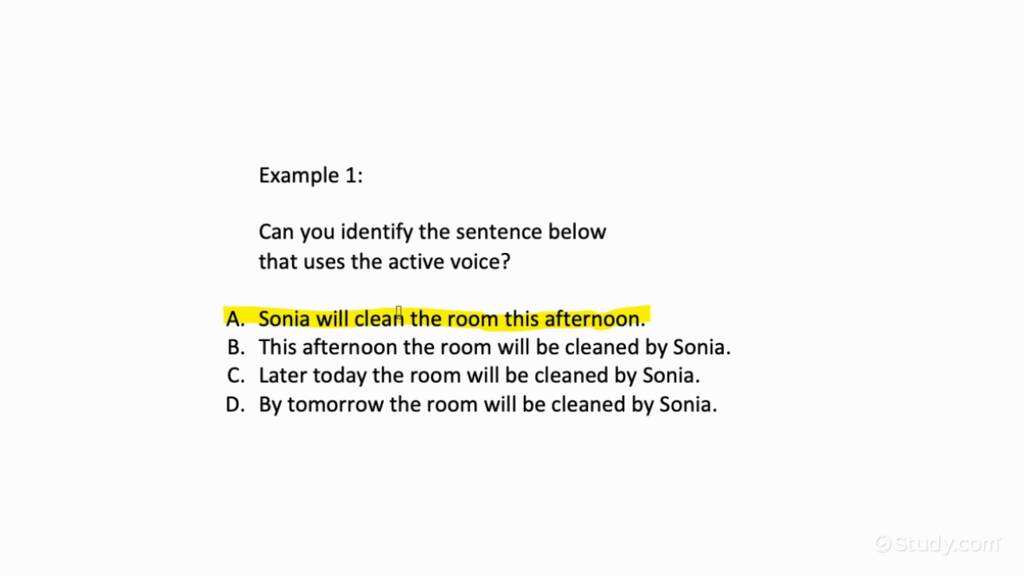 How to Identify Active and Passive Voice | English | Study.com