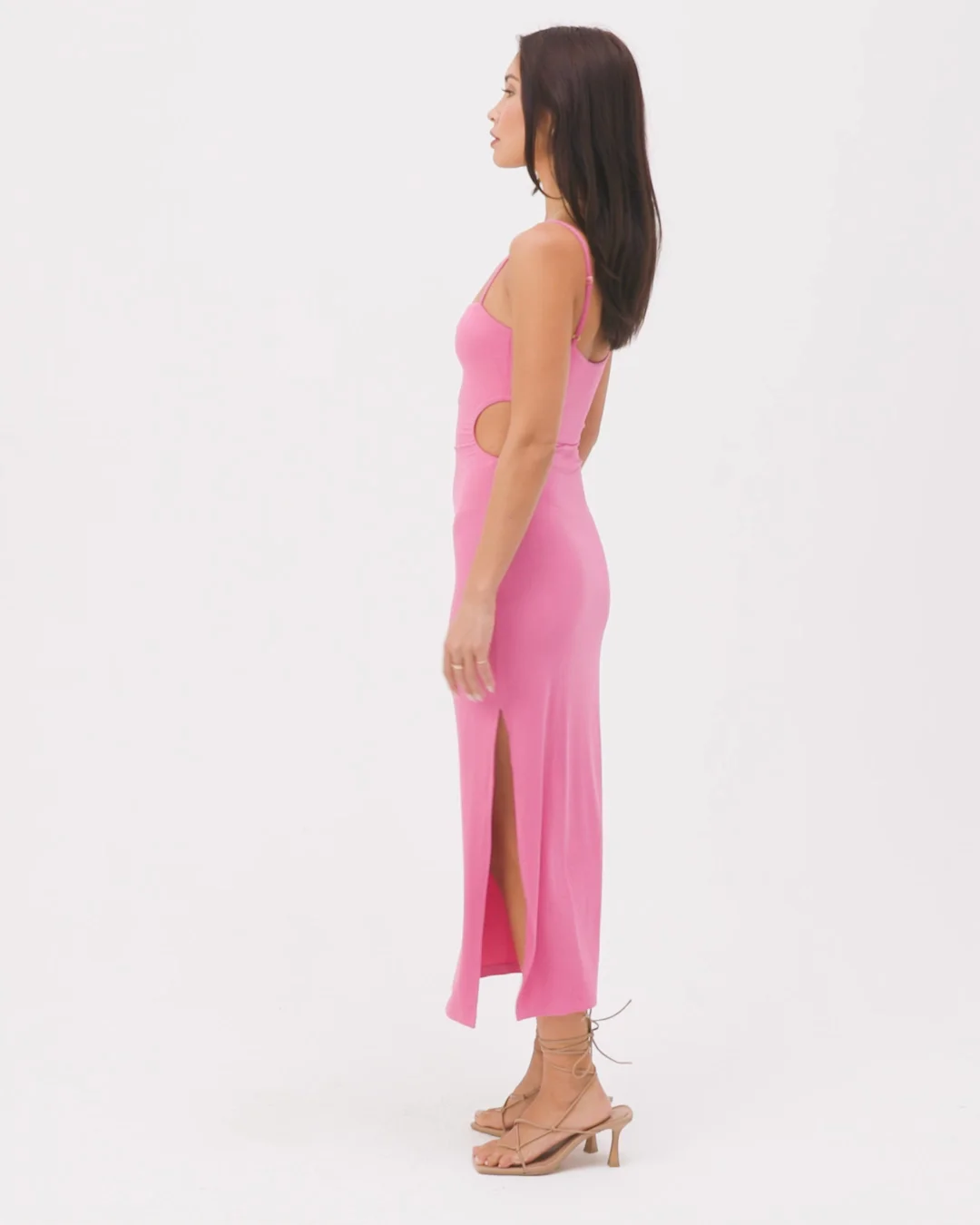 LSPACE Cameron Cutout Rib Cover-Up Midi Dress | Nordstrom
