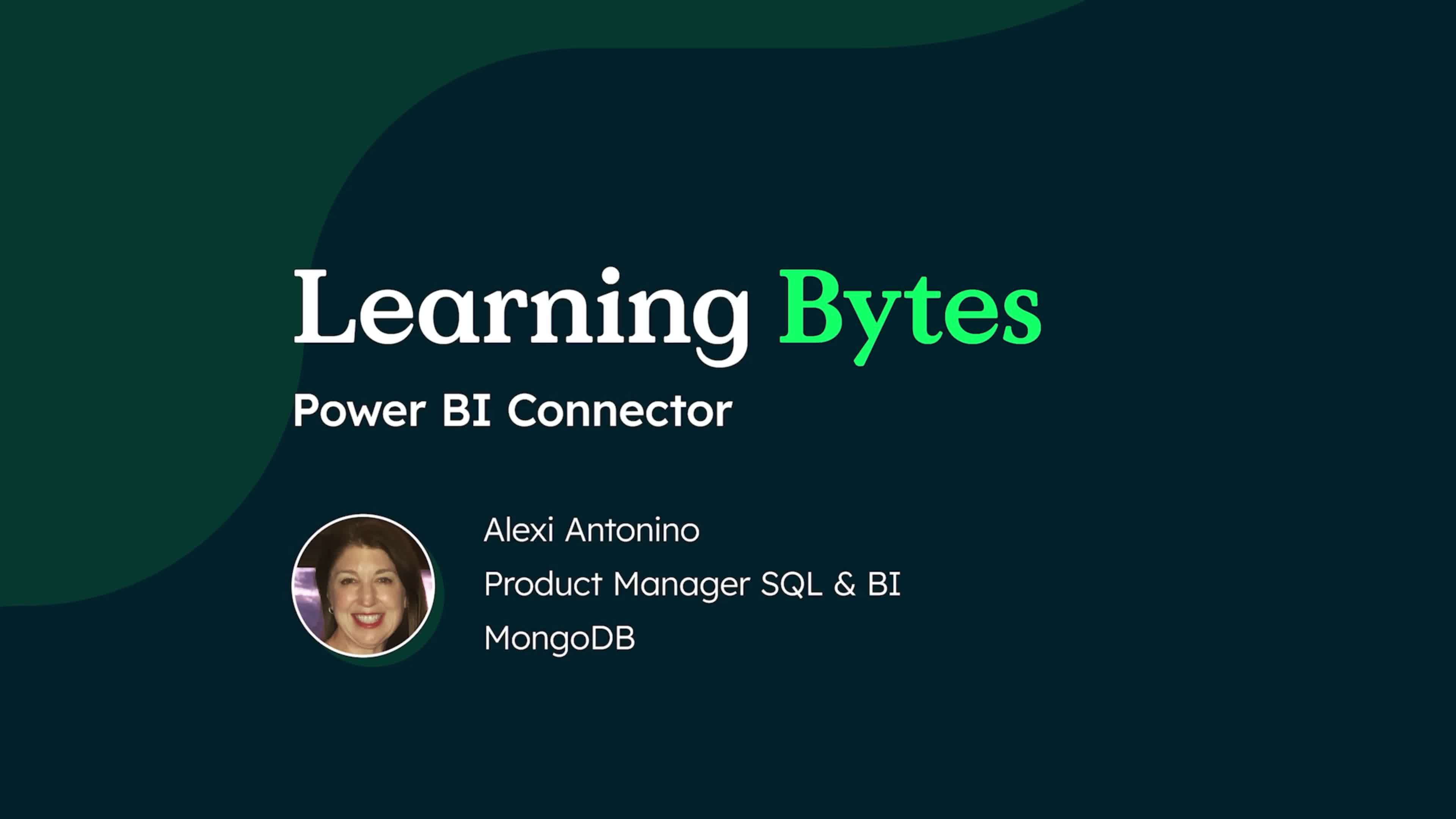 Power BI Connector Learn MongoDB