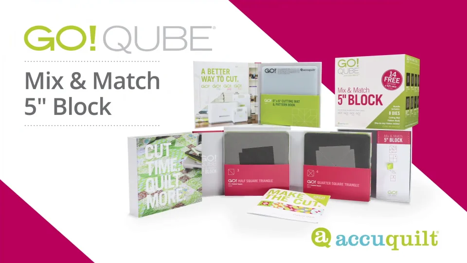 AccuQuilt GO! Qube Mix & Match 12 in Block 699195557781 / Quilt in