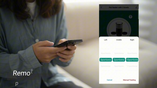 Vacqueen 3 Bowl Automatic Cat Feeder