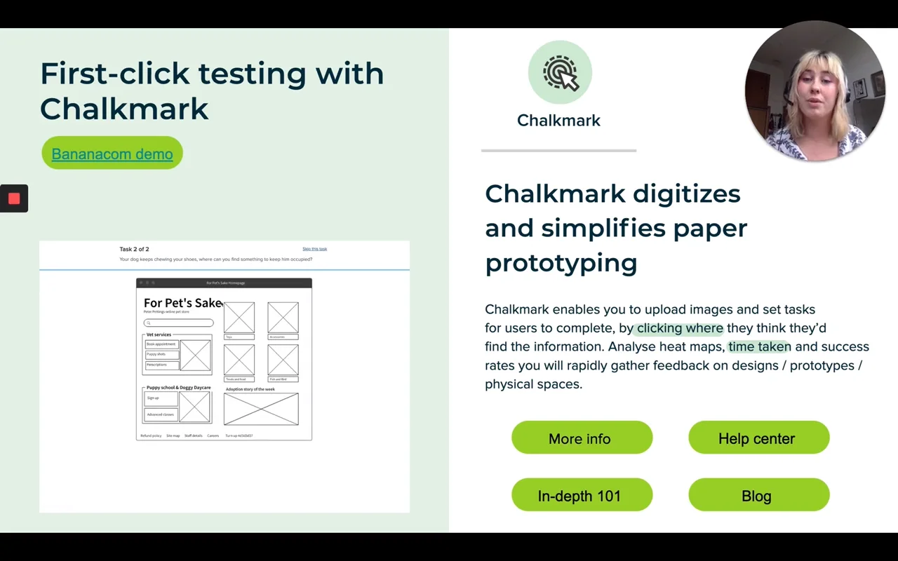 First click testing