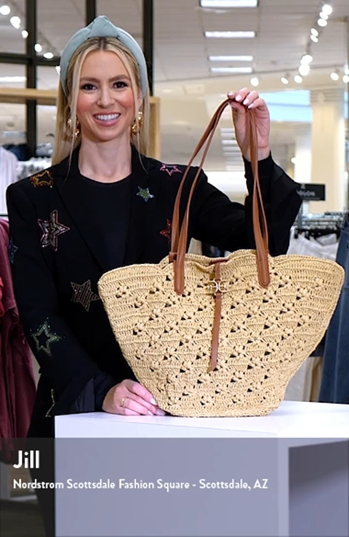 Sam Edelman Layla Floral Raffia Tote Bag | Nordstromrack