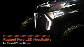 LEDHDL2101 - Polaris RZR General XP Turbo 1000 900 UTV Sealed Beam LED Headlight Bulbs w/ Running Lights