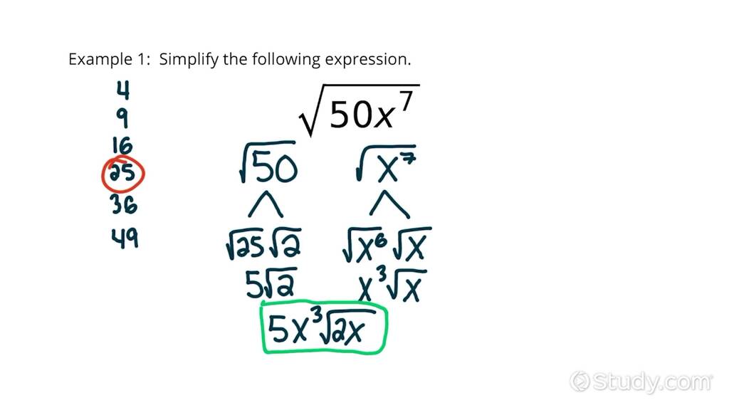 Simplifying A Radical Expression With An Odd Exponent Algebra Study