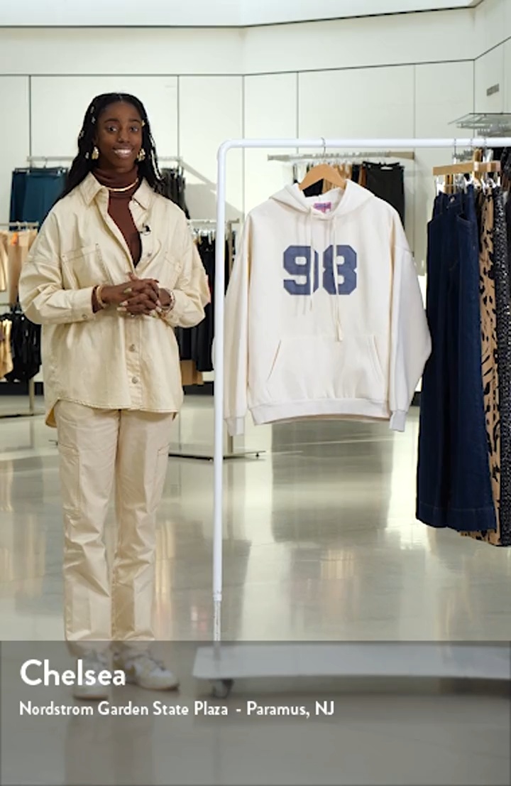 EDIKTED 98 Oversize Cotton Blend Graphic Hoodie | Nordstrom