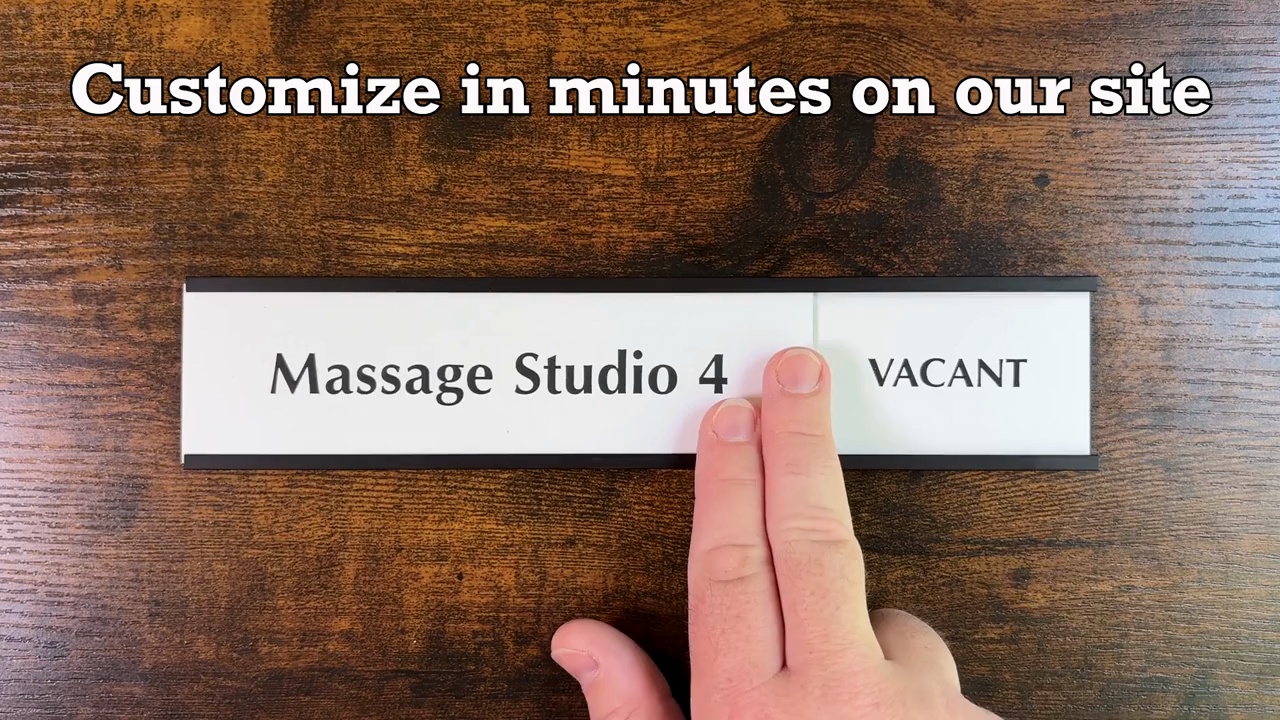 Custom Slider Signs In Use/Vacant SE-3425 NOVO