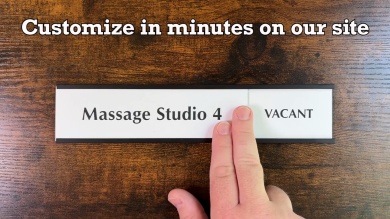 Custom Slider Sign - In Use/Vacant