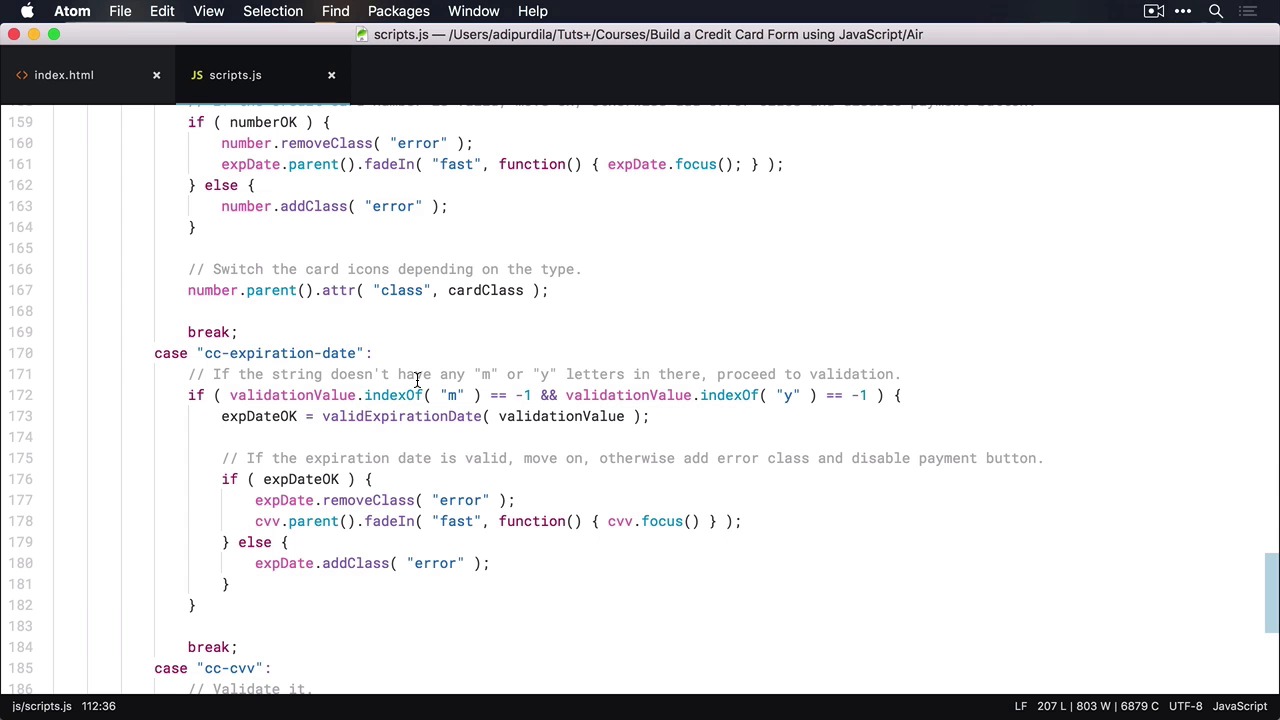 Build a Credit Card Form Using JavaScript - Final Words