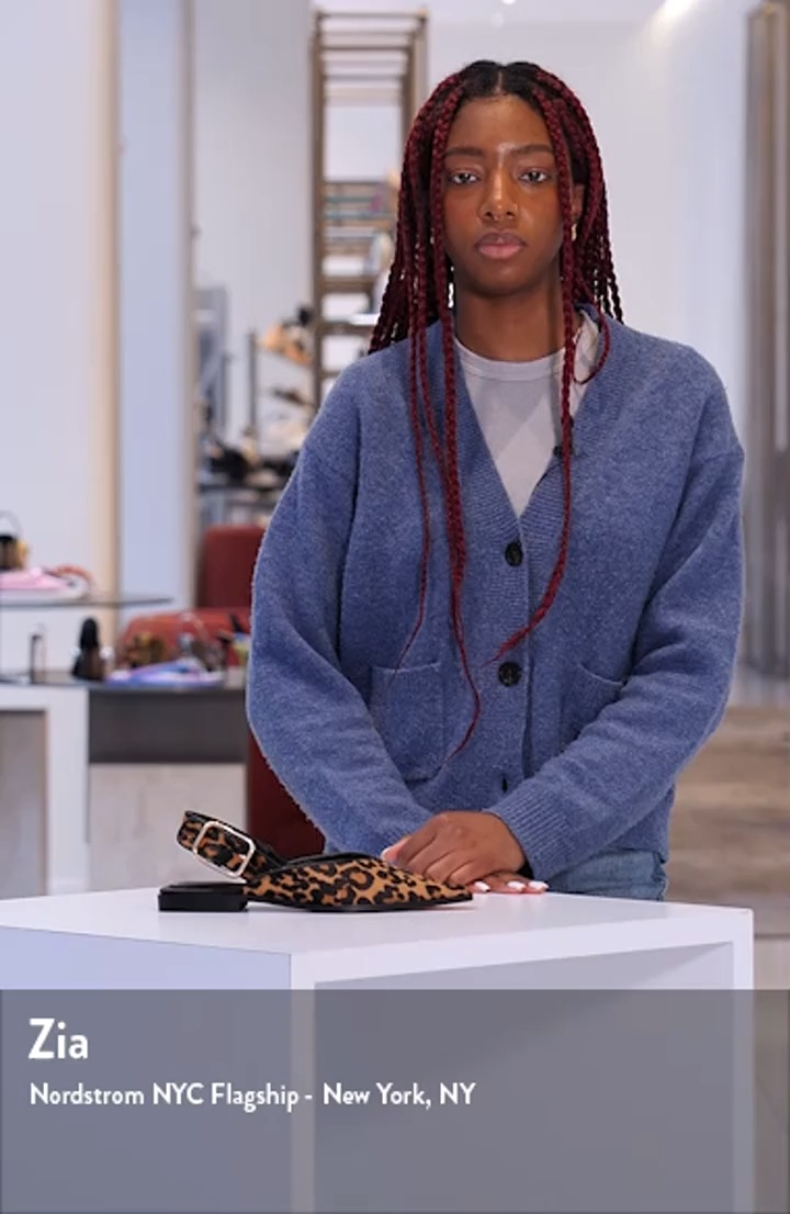 Steve Madden Shay Genuine Calf Hair Pointed Toe Slingback