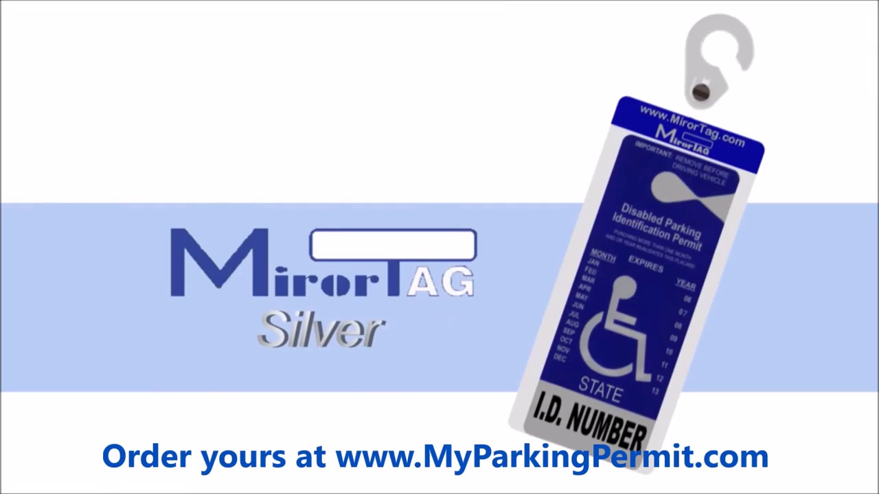 MirorTag™ Silver Parking Permit Holder & Protector
