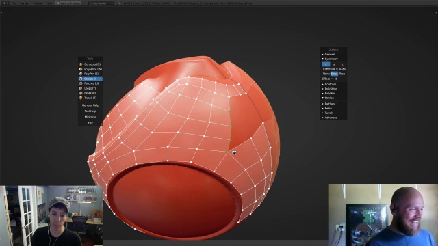 Live Demo of RetopoFlow 2.0 with Jonathan - CG | Learn Blender, Online Tutorials and Feedback