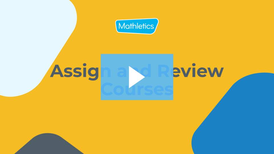 Step 4. Assign an activity - Mathletics