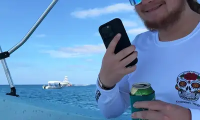 Perfect day fishing in Cozumel