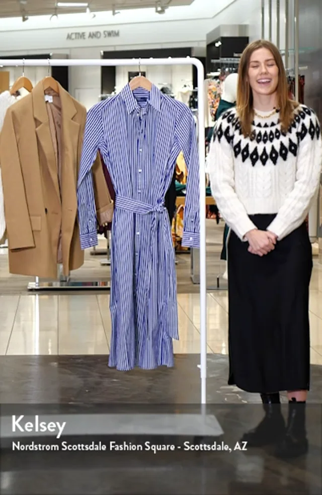 Polo Ralph Lauren Ashton Long Sleeve Tie Waist Shirtdress