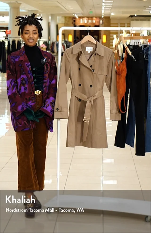 【Cole Haan】トレンチコート / Women's Hooded Trench Coat Cole Haan Belted Travel Packable Hooded Rain Jacket | Nordstrom