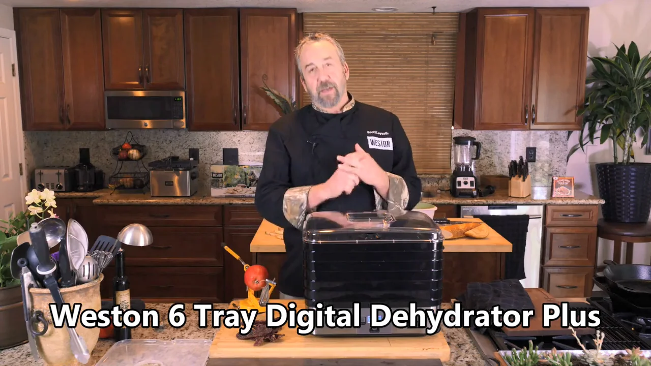 Weston 6 Tray Digital Food Dehydrator Plus, Black
