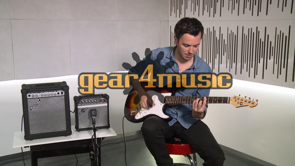Guitare Électrique pour gaucher LA par Gear4music, Rose - B-Stock