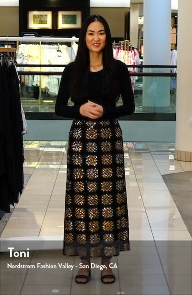 Smythe Sequin Midi Skirt Nordstromrack