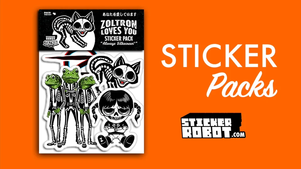 Sticker Packs (Silkscreen) | Sticker Robot Custom Stickers