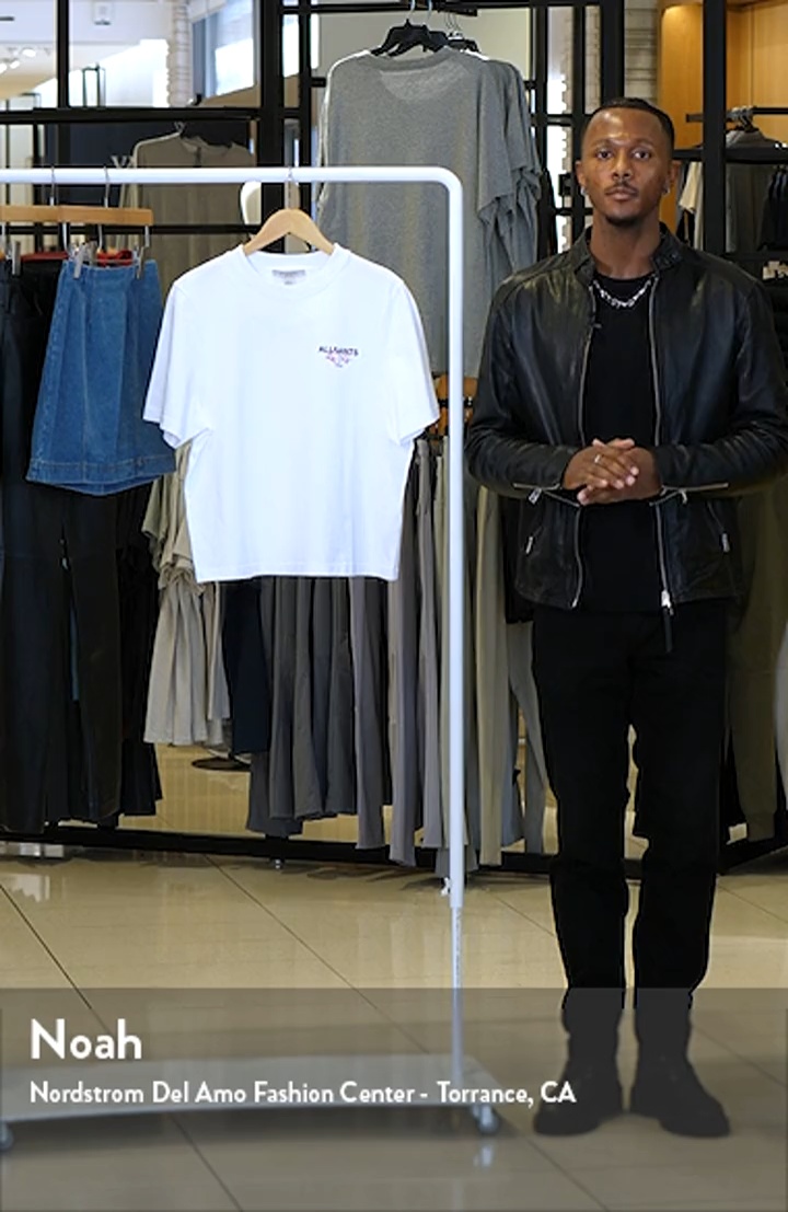 CLAIR DE LUNE PACK T-SHIRTS Sサイズ2枚入り AllSaints Amoré Lisa Heart Embroidered Cotton Graphic T-Shirt