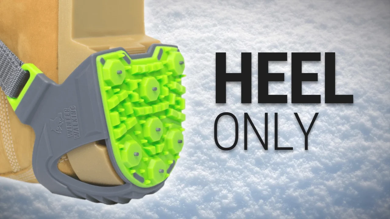 HEEL GRIPS® Ice Cleats | Exposed Defined Heel | Winter Walking