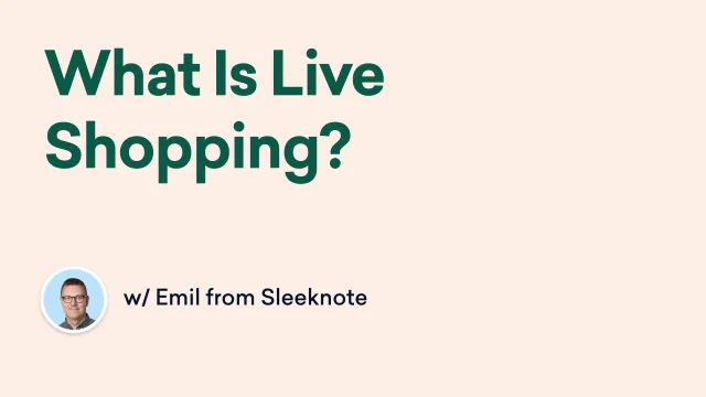 What Is Live Shopping?