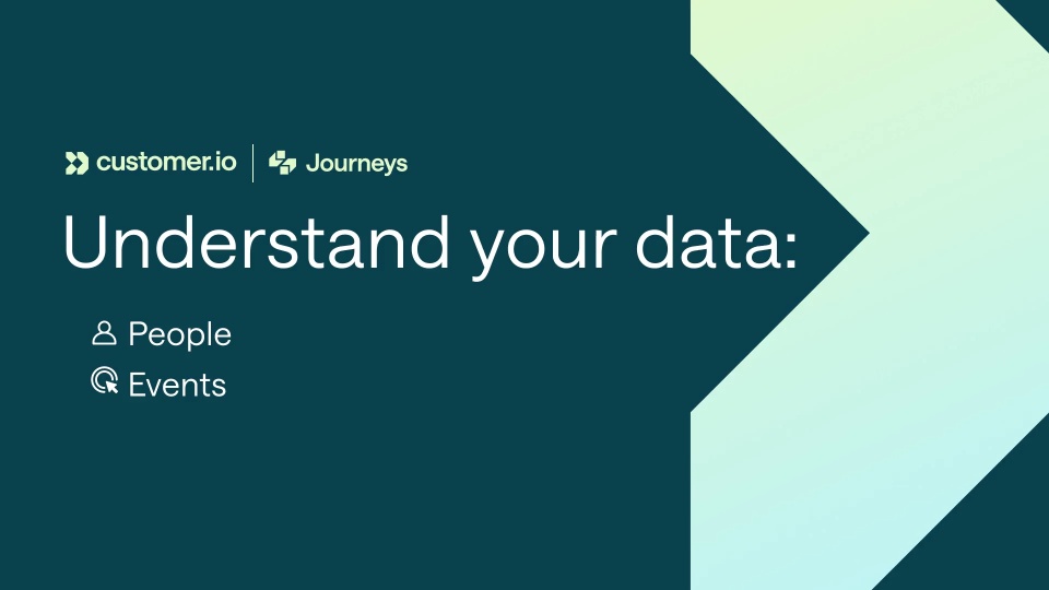 People and events are your data in Customer.io.