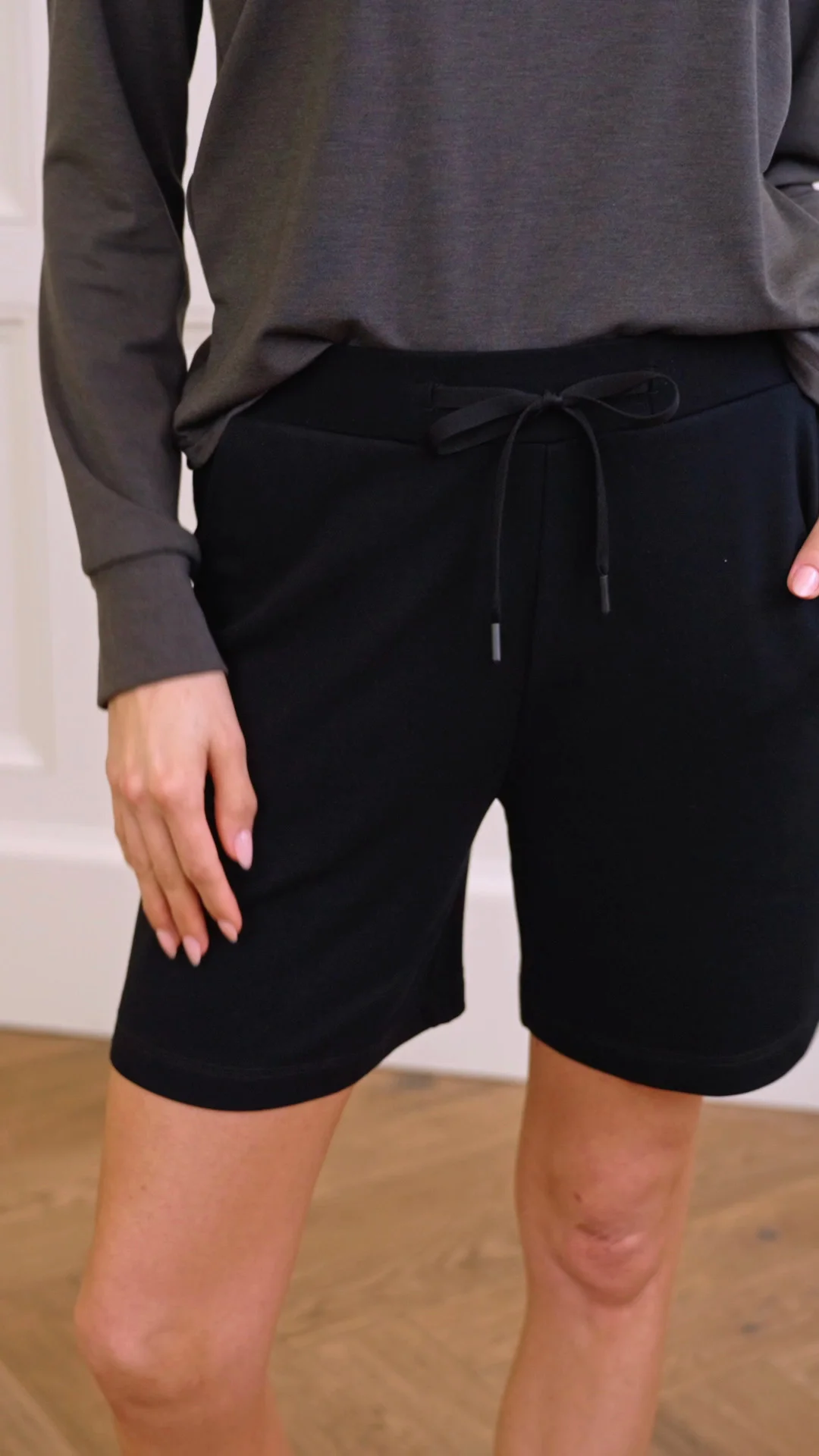 Cozy Earth Ultrasoft Pajama Shorts in Black at Nordstrom, Size Medium