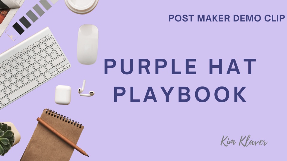 Wanna see a DEMO of the 4 hour workshop Kim did last week??