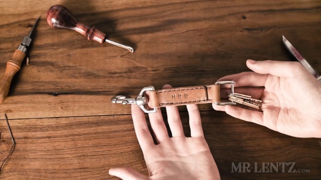 How To Make A Leather Keychain - Mr. Lentz Leather Goods