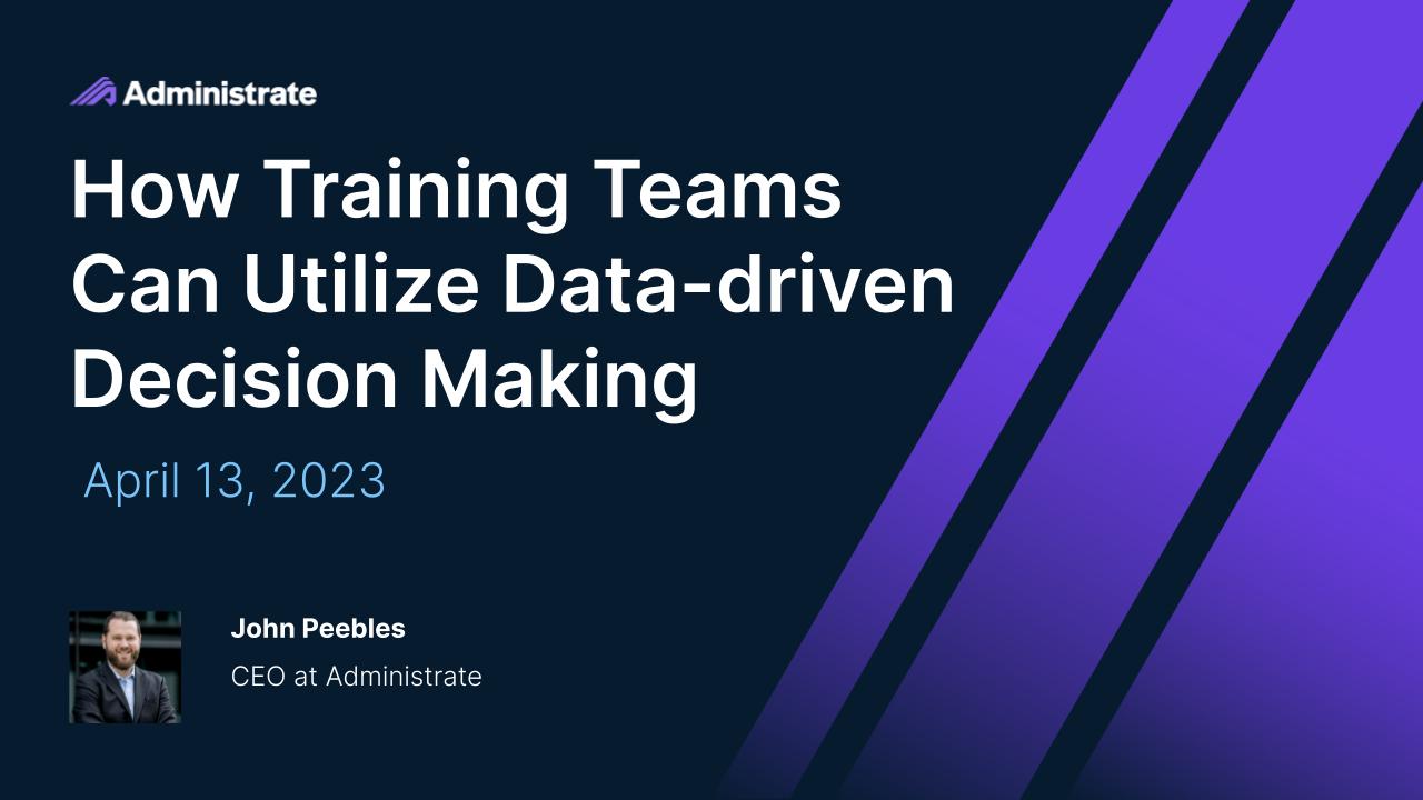 How Training Teams Can Utilize Data-driven Decision Making