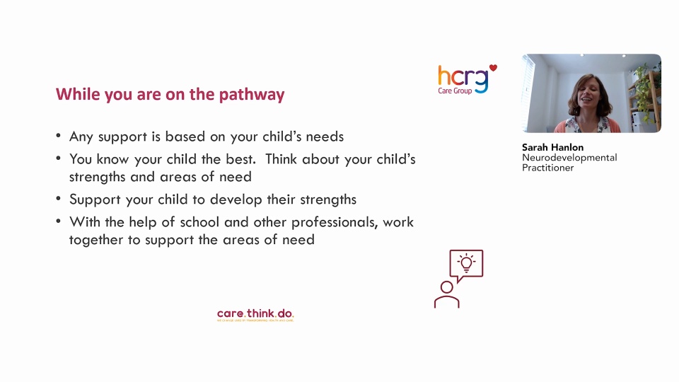 Your appointment with the neurodevelopmental pathway