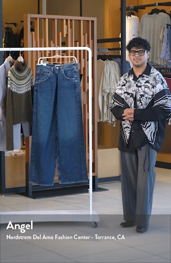 AGOLDE Vana Fold Waistband Wide Leg Jeans | Nordstrom