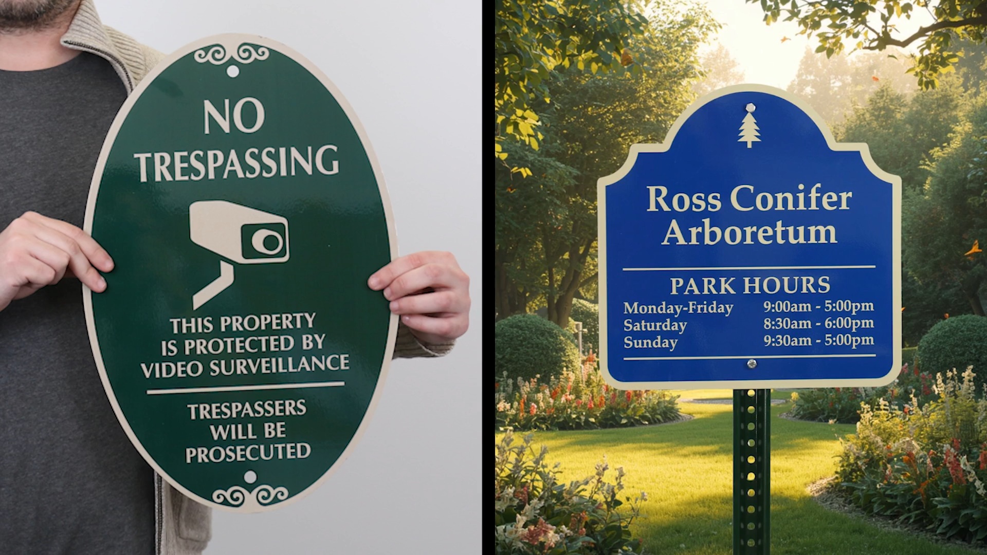 Designer Security Signs