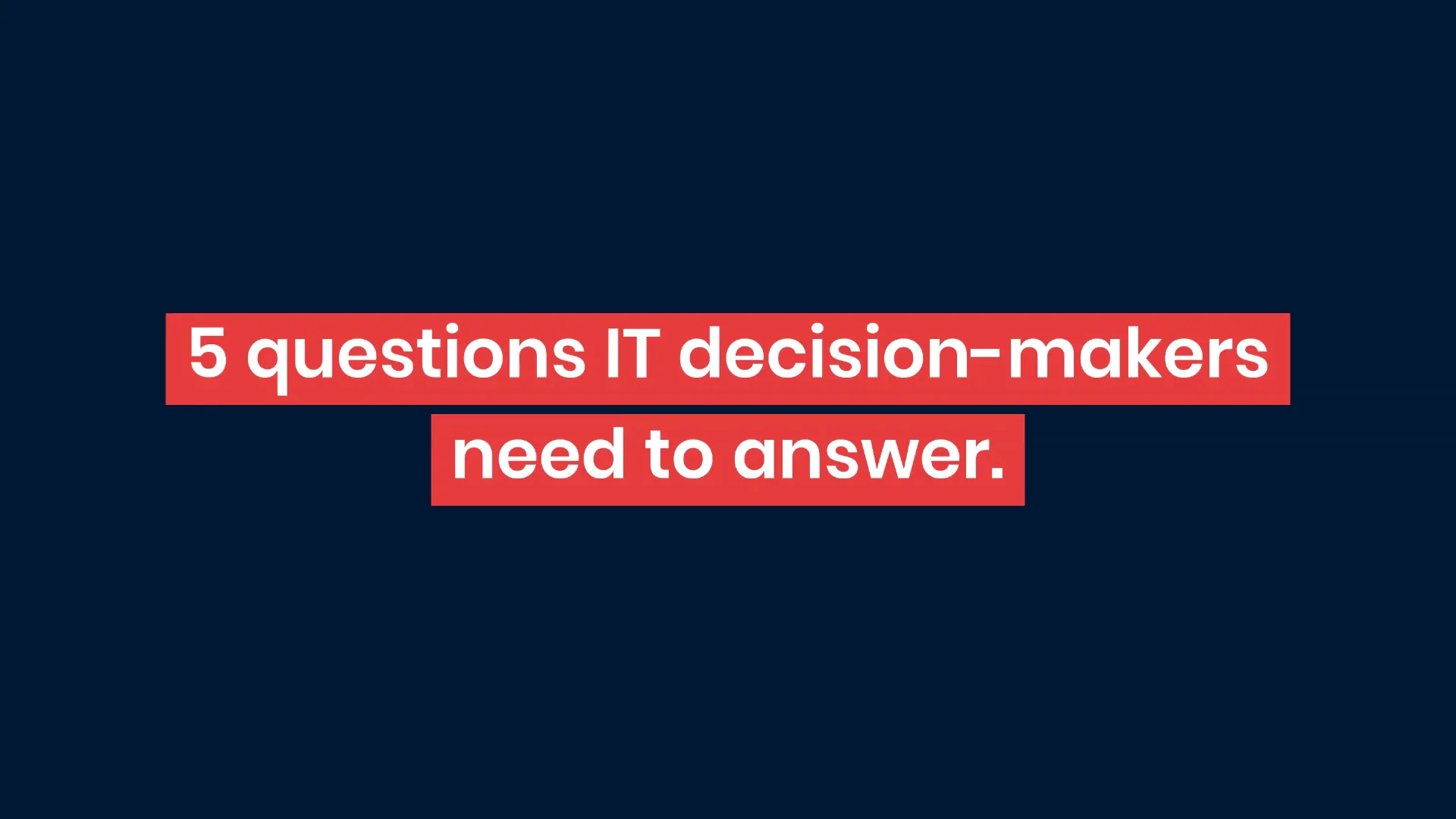 Net-Tech Decision-Making
