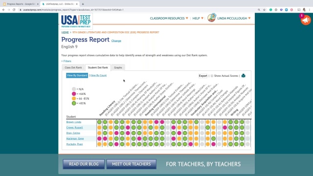 Screenshot from Progress Reports video