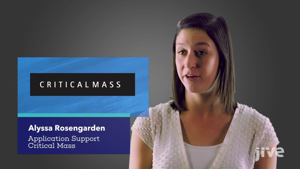 Critical Mass - Customer Success Story (Alyssa Rosengarden - Application Support)
