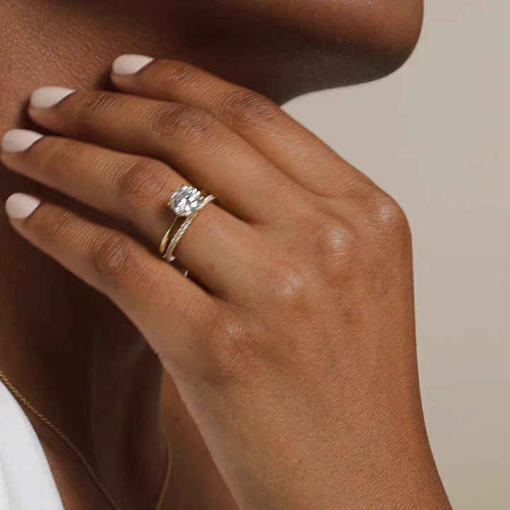 18K Yellow Gold Freesia Six-Prong Solitaire Ring