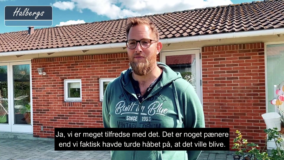 Videoudtalelse fra kunde hos Halbergs