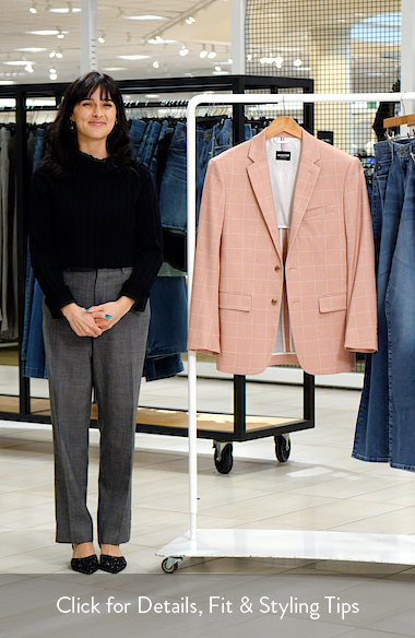 DANIEL HECHTER Pink Windowpane Check Knit Sport Coat (Men) | Nordstrom