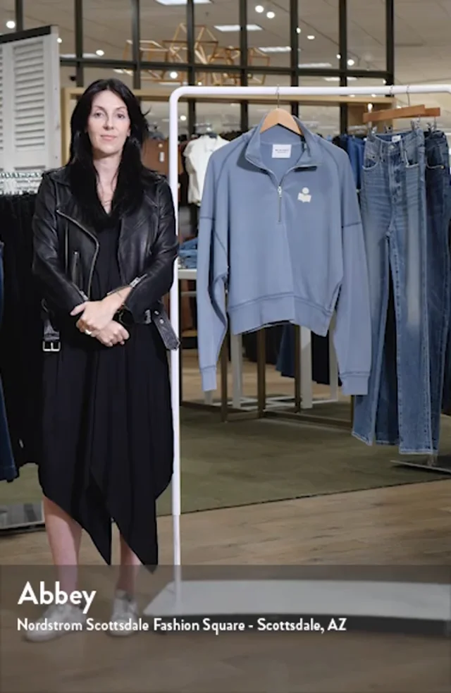 Isabel Marant Étoile Ross Half Zip Cotton Sweatshirt Nordstrom