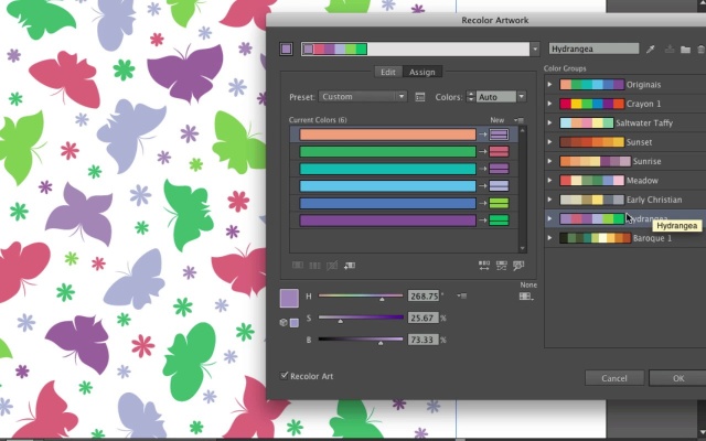 Colorindo com Grupos de Cor (Recolor Artwork)