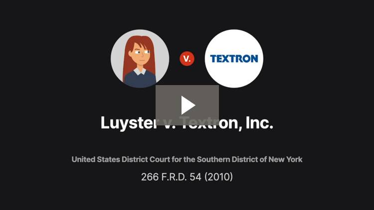Luyster v. Textron, Inc.