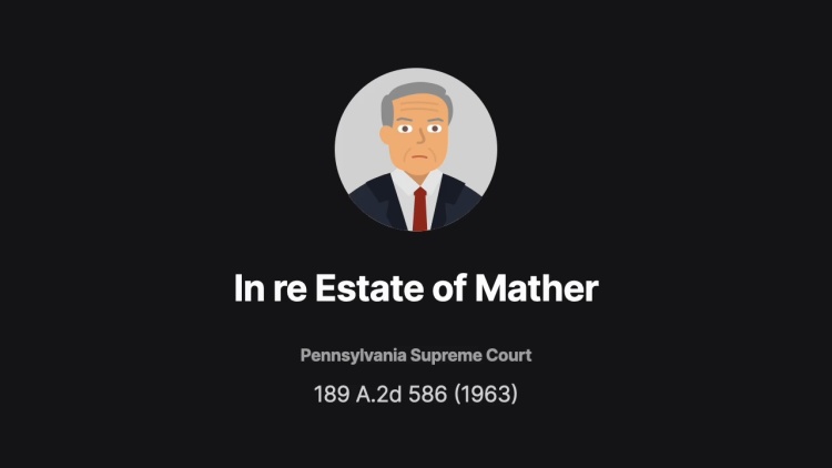 In re Estate of Mather
