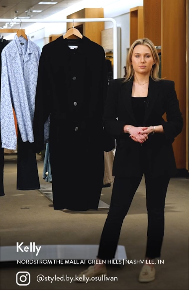 Acne Studios Belted Double Face Wool Coat | Nordstrom