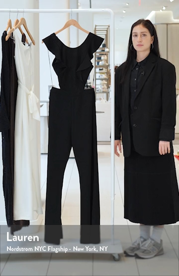 Angelus Asymmetric One-Shoulder Jumpsuit