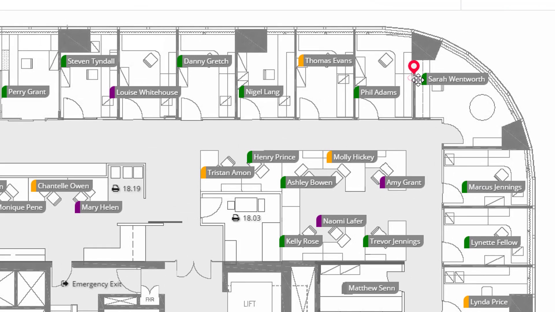 officemaps interactive office map and visual staff directory office map