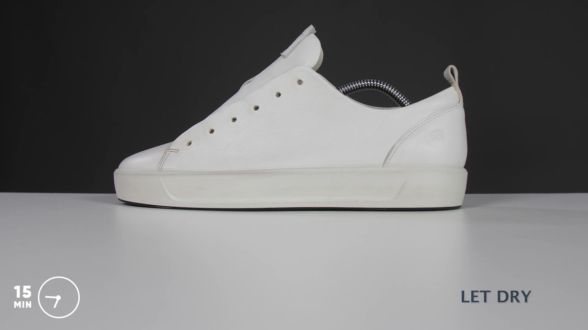 Ecco white leather sale shoes